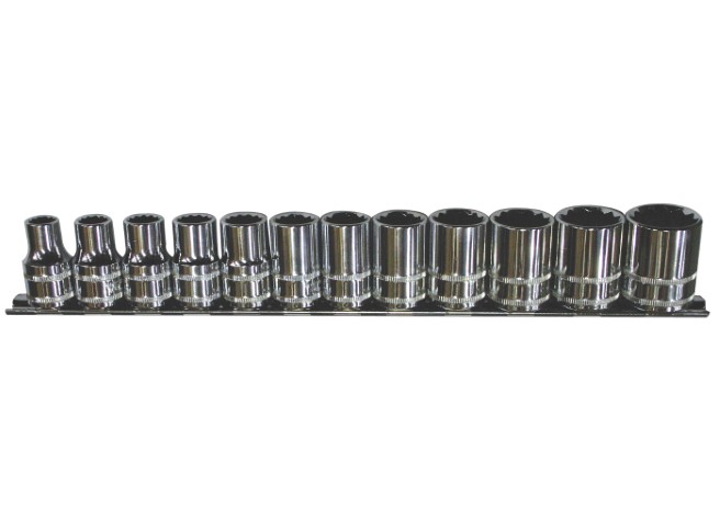 SP - SOCKET RAIL 1/2DR 6PT 12PC METRIC 